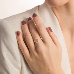 Anel Quadrado Detalhado