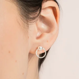 Brinco Bolinha e Círculo Vazado