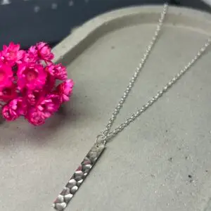 Colar de Prata 925 Palito Martelado