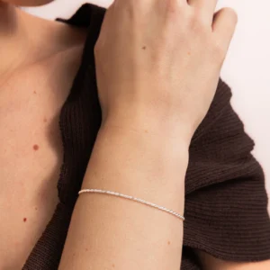 Pulseira de Prata 925 Cordão Baiano Feminina