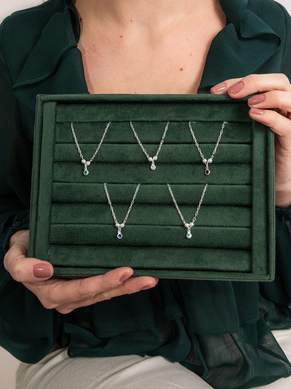 Pulseira Infantil Bolas e Zircônia Branca