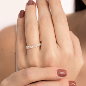 Anel Mini Corações Cravejados II