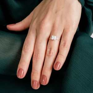 Anel Zircônia Quadrada