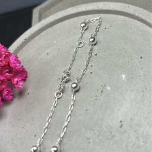 Pulseira de Prata 925 Bolas 4mm