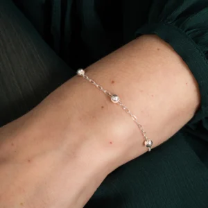 Pulseira de Prata 925 Bolas 4mm