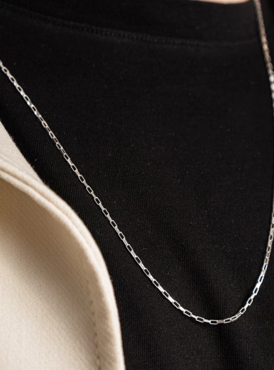 Corrente de Prata 925 Masculina Elos Cartier 60cm