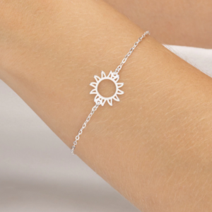 Pulseira de Prata 925 Sol Central