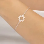 Pulseira de Prata 925 Sol Central