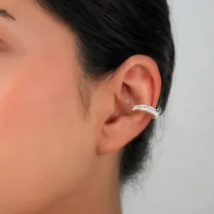 Piercing de Prata 925 Zircônia Cristal para Furo Conch