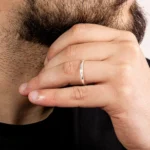 Aliança de Prata 950 Masculina