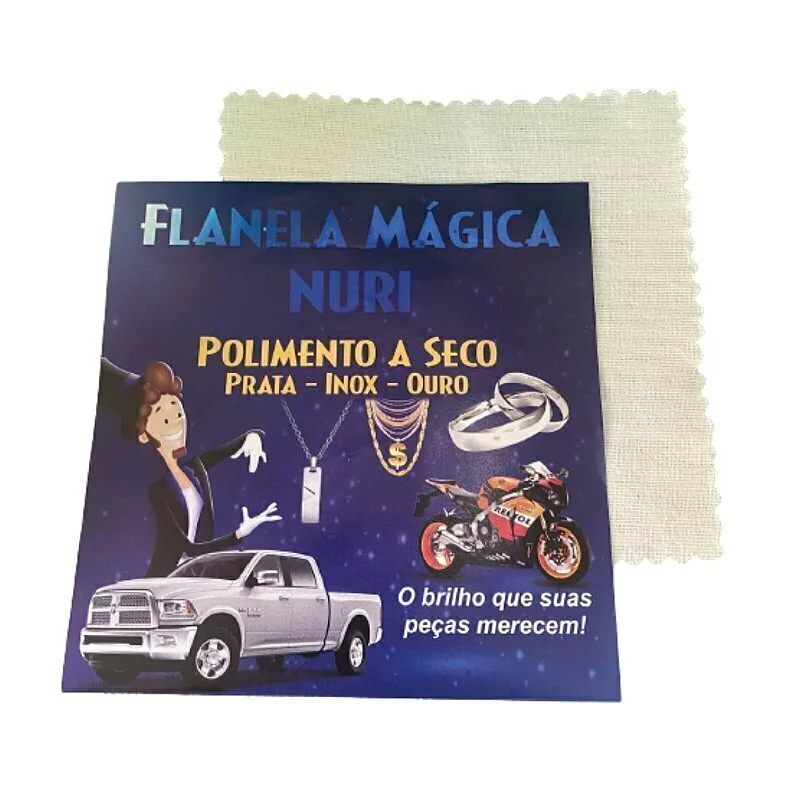 Flanela Mágica Limpa Pratas Nuri