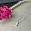 Colar de Prata 925 Nossa Senhora com Zircônias Azuis
