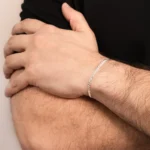 Pulseira Masculina de Prata 925 Elos Grumet 3.2mm